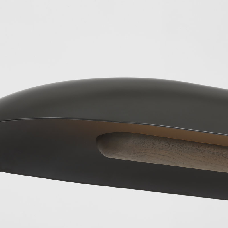 Anne-Marie Barton Remi 60" Linear Pendant, Matte Carbon and Warm Walnut