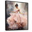 «Rose and White Woman Ballet Solitude III - Abstract Spirals», art mural-630711400-664094255