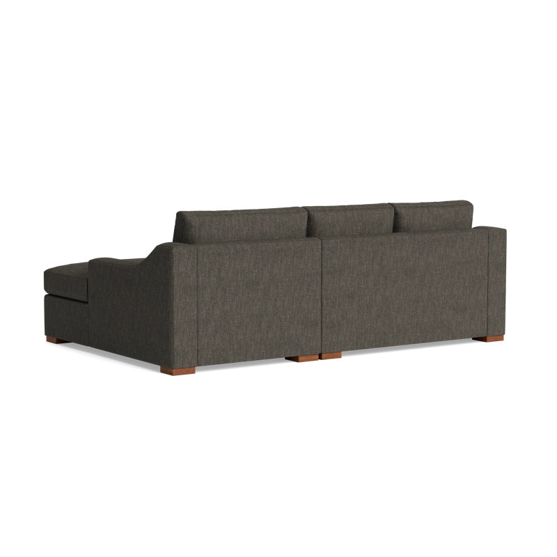 Lucca Chaise Sectional, Right Hand Facing, Performance Weave - Onyx