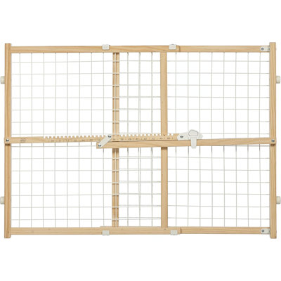 Natural Wood Safety Gate Pet Dog Cat Gates