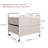 Mini Fridge Stand With Storage, 2 Drawer Fridge Cart, Dorm Fridge Table With 4 Swivel Wheels-737691104