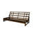 Structure de futon double de 76 po de large, matelas non inclus
