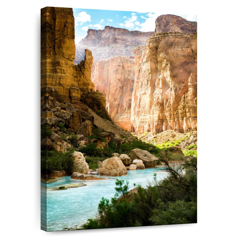 Alvord lever de soleil sur la rivière Canyon, H 48 po x l 32 po