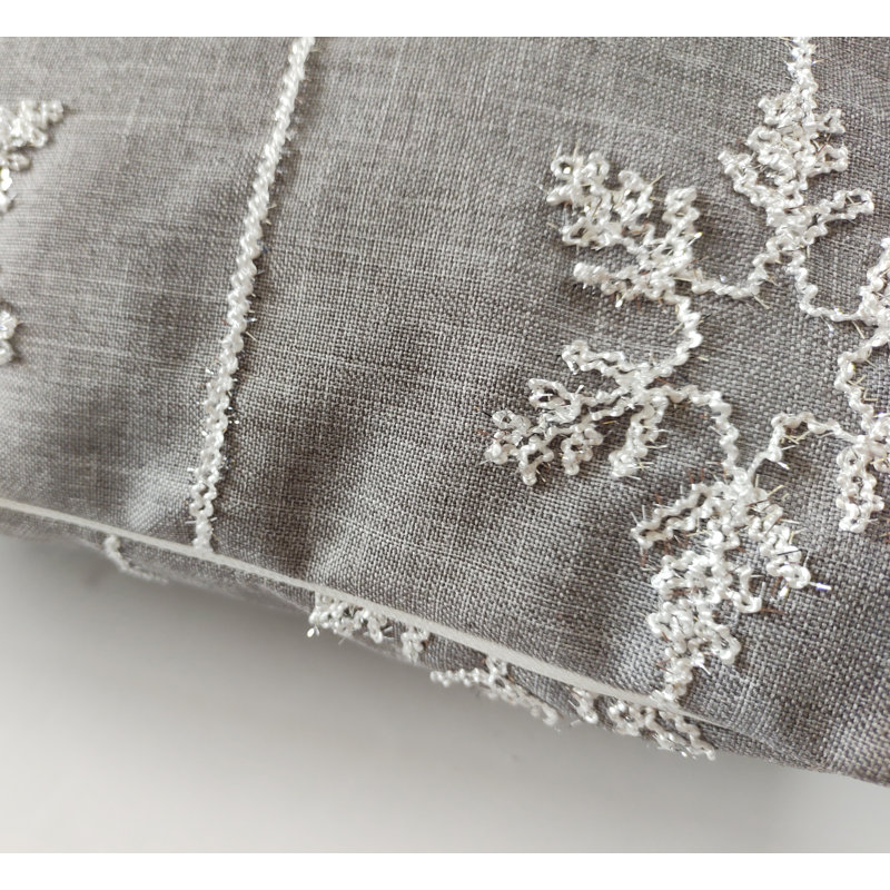 Amoreta Single Grey Square Cushion With Filling
