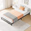 Structure de lit plateforme en métal, aucun sommier requis-1004089449-997285115