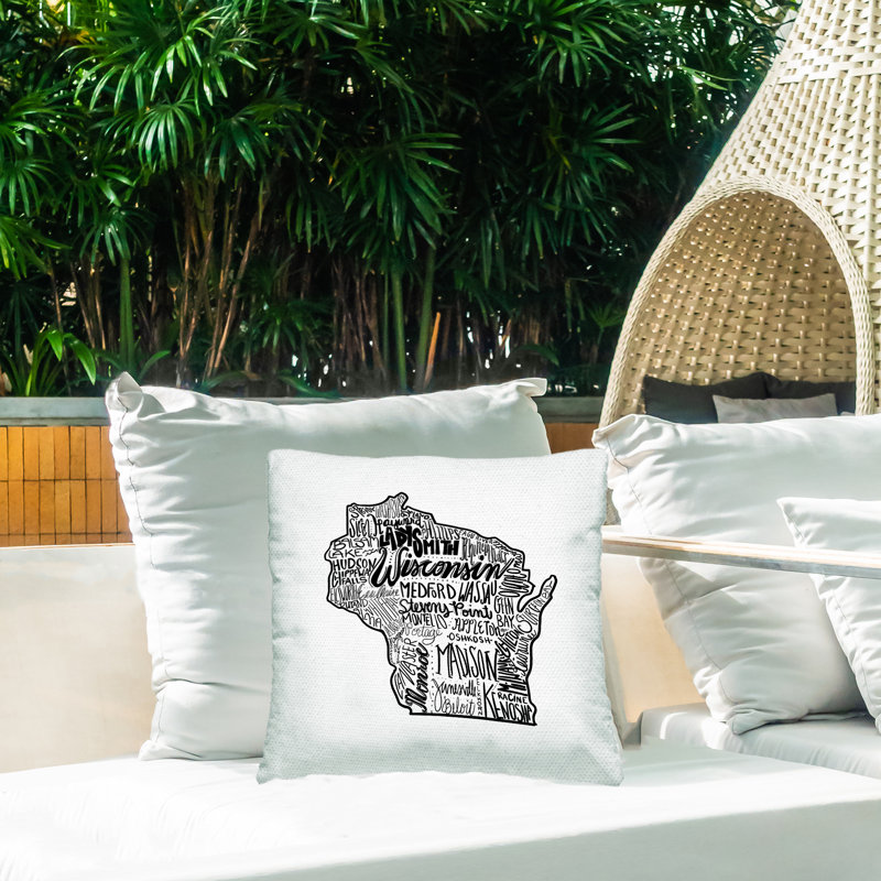Coussin extérieur Wisconsin State