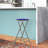 Angulo Folding Stool - Backless 24-Inch Stool with 225lb Capacity for Kitchen or Rec Room - Portable Indoor Counter Bar Stools by Lavish Home (Royal Blue)-850238701