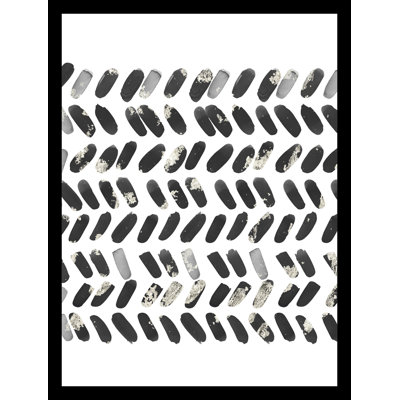 Reproduction d’art sur toile, "large noir/argenté" Ridge Chain