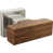Luxe Nickel / Teak Wood