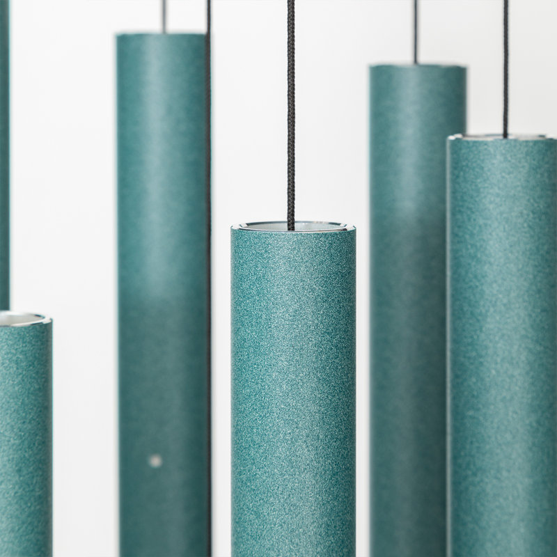 Patina Green Aluminum 44" Outdoor Wind Chime
