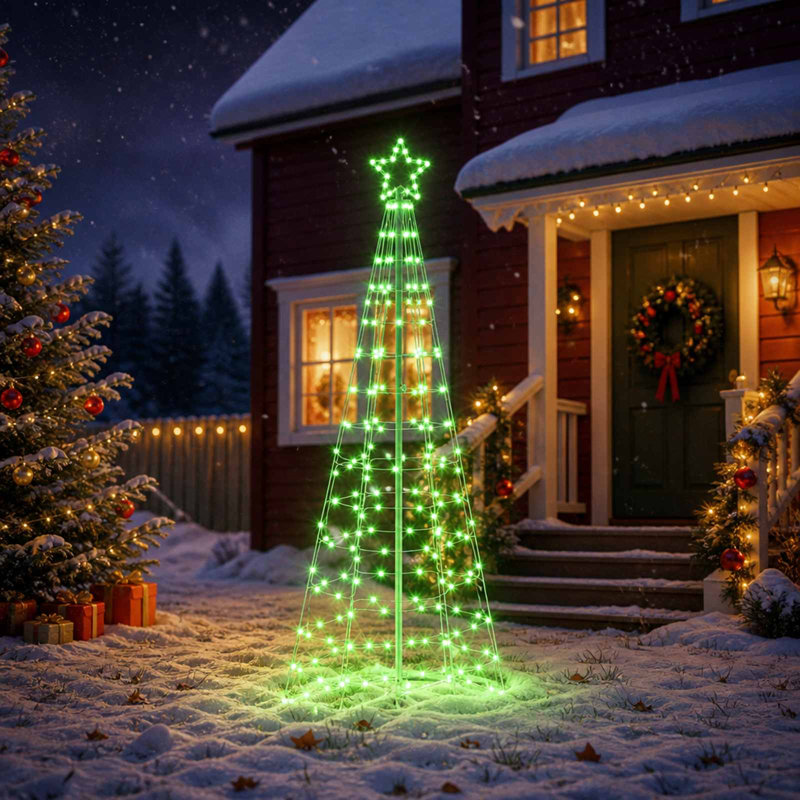 LED Indoor Lighted Christmas Tree, 250 cm