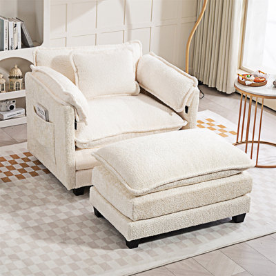 Canapé simple avec repose-pieds