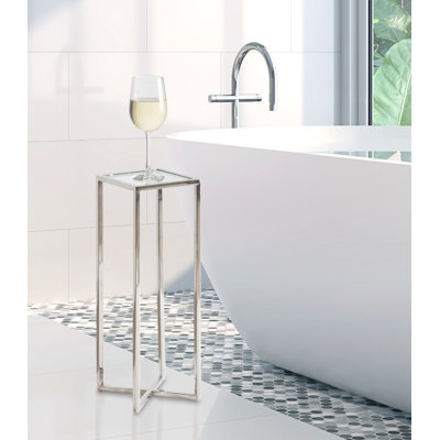 Marisol Cross Legs End Table by Mercury Row