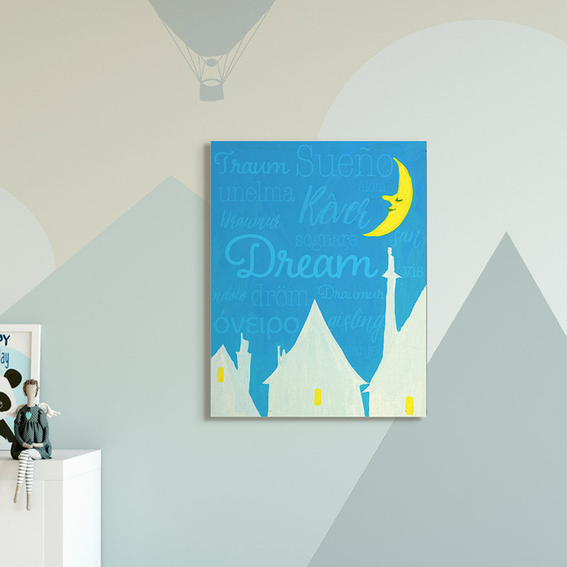 Art lunaire Leppert Dream Home, Toile tendue, H 40 po x l 30 po