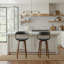 Tabouret de bar pivotant en noyer gris de 30,5 po Gatopa-385801476-385801483