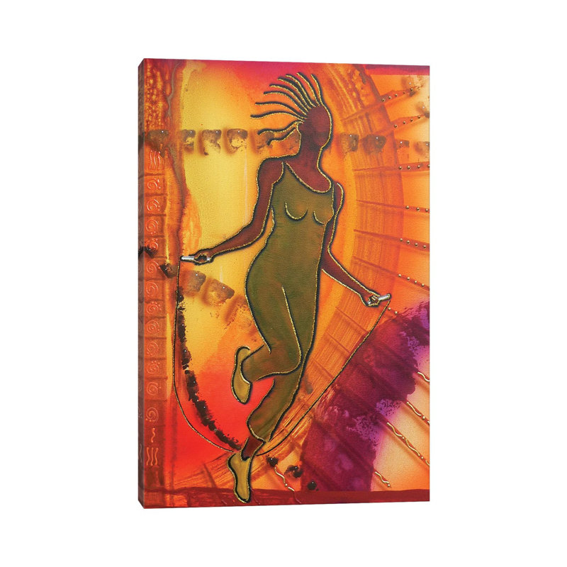 «The Workout» par Fred Odle - impression sur toile tendue, H 26 po x l 18 po x 1,5 po