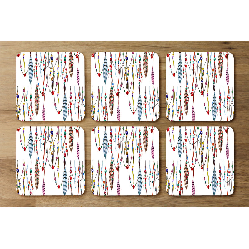 Square 6 Piece Coaster Set