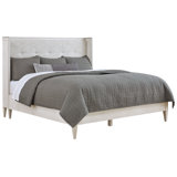 Camille Upholstered Polyester Blend Wingback Bed