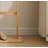 Natural Wood Color Freestanding Coat Rack With A Stable Double-Bar Design. Easy To Assemble And Extremely Sturdy. Suitable For Hanging Coats, Suits, And Jackets.