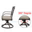 Chaise berçante d'extérieur en aluminium Baro