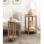 Tiered Round Rattan Drink Table