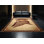 Tapis oriental classique lavable à la machine à motif de casques spartan brun et beige