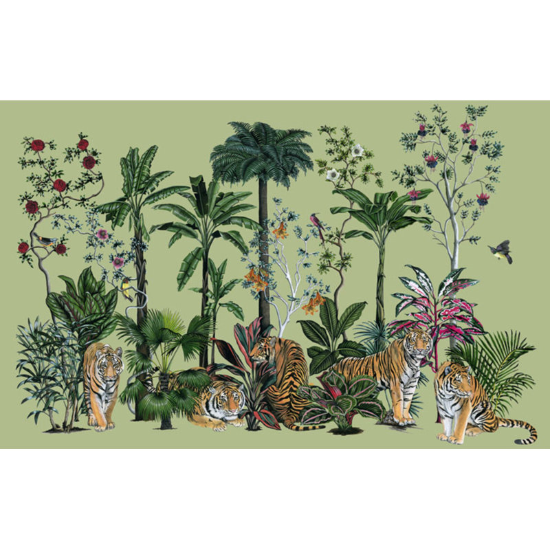 Tiger Summer Framed Print Canvas