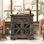  Table de bout de style campagnard avec station de charge et table d'appoint avec tiroir et table de chevet 23,6 po