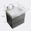 Meuble-lavabo mural simple 24 po avec plateau Kapena-1236521634-1236521637