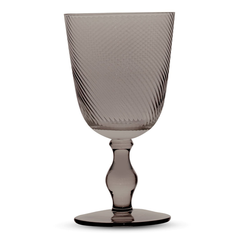 Verre rétro 12 oz. Verre à pied en cristal