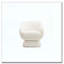 Chaise pivotante Boucle, structure en bois massif
