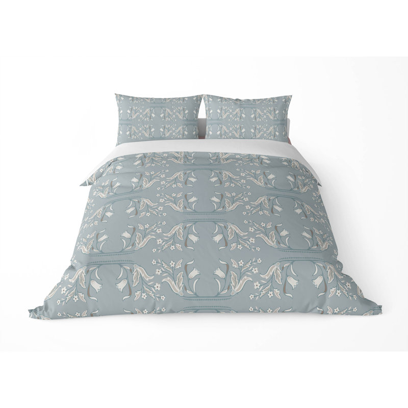 Ensemble d'édredon léger Mira, Édredon très grand + 2 taies décoratives très , Bleu gris