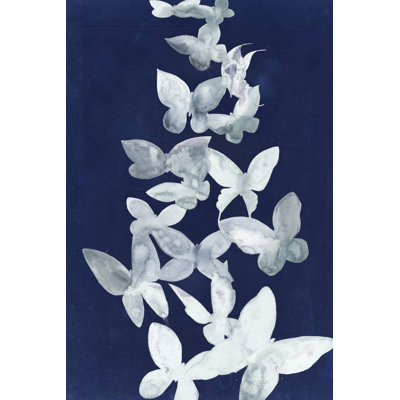 Indigo Butterfly Falls I by Grace Popp - Painting