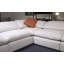Canapé modulaire de 107 po en microfibre symétrique avec repose-pieds