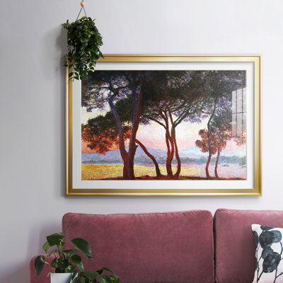 «Juan Les Pins», impression encadrée sur papier par Claude Monet
