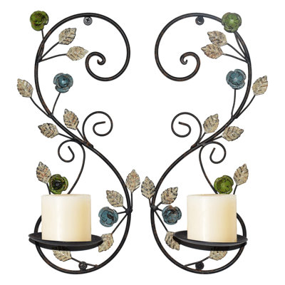 Wall Sconces Candle Holder Set Of 2