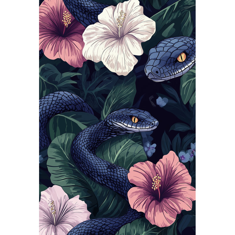 Papier peint tropical exotique foncé