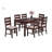 Contemporary 7Pc Dining Set Table And 6X Side Chairs