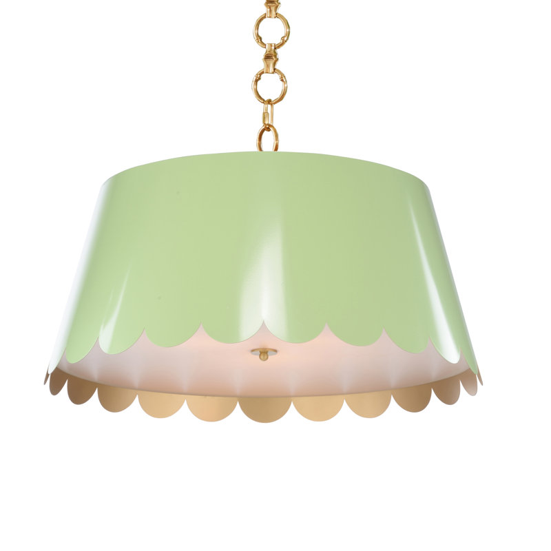 Luminaire suspendu Coastal Empire, Vert printemps, H 13 po x l 29 po x P 29 po