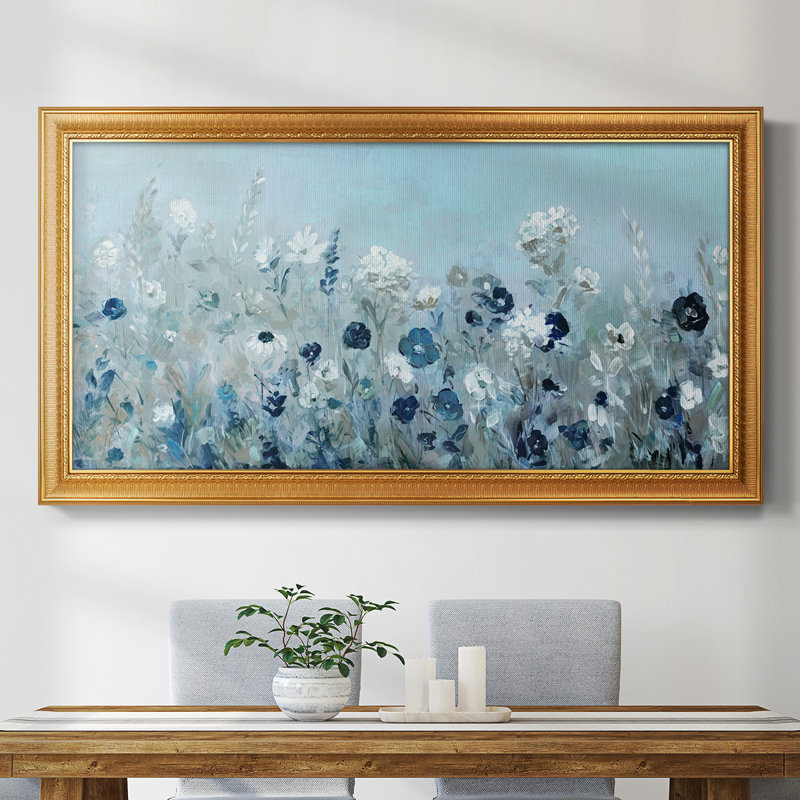 «Teal Light Garden», reproduction d'un seul cadre photo sur toile, H 25 po x l 45 po x P 2,5 po