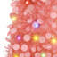 Sapin de Noël miniature illuminé de 1,5 m, pliable et mince, avec 70 lumières multicolores, idéal pour décorer les petits espaces pendant les fêtes.-493942532
