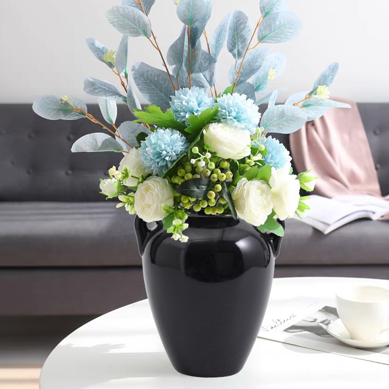 Vase en céramique, Noir