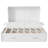 White Queen Size Mobile Murphy Bed with Storage Drawer and Dual Side Shelves, Foldable Wall Bed for Guest Room or Office