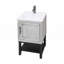 Petit meuble-lavabo de 20 po avec lavabo et robinet d'eau chaude et froide-918051102