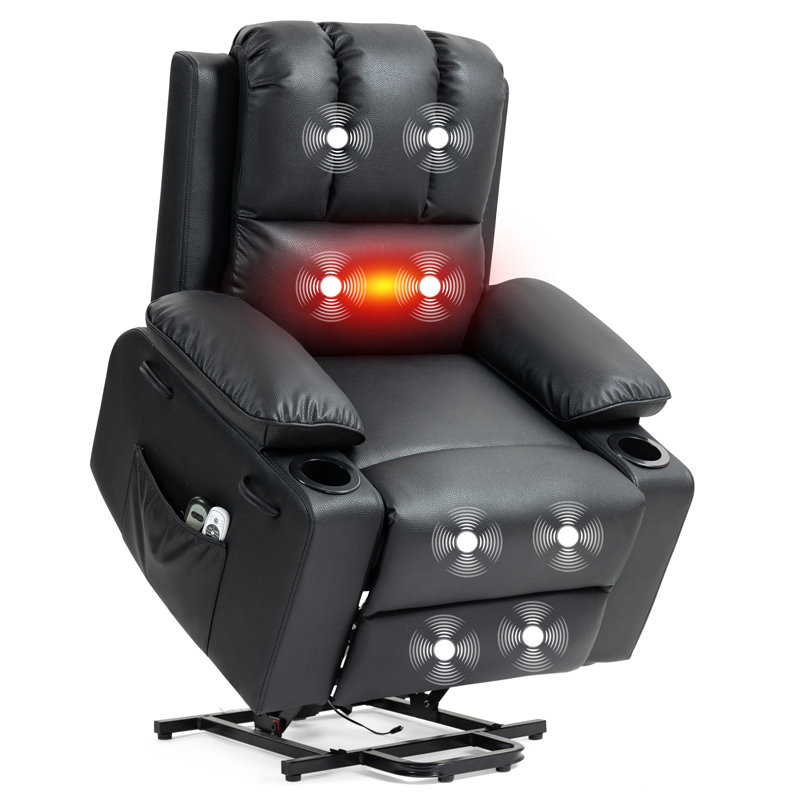 Faux Leather Heated Massage Chair