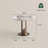 35" Modern Breakfast Nook Table, Small Dining Table For Breakfast Nook & Compact Spaces, Glossy Pandora Sintered Stone Top With Bronze Metal Base-221197699-221197698