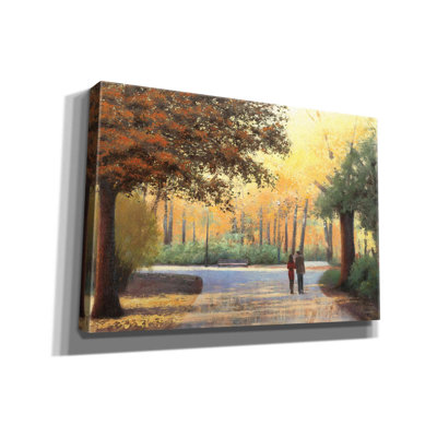 Xen Golden Autumn Stroll On Canvas by James Wiens Print -  Red Barrel Studio®, AFEBA669F2D8432DB3D6B13278738A11