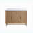 48" Fully Assembled Freestanding Single Sink Bathroom Vanity, Light Coffee Solid Wood Construction with Engineered White Countertop
