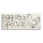 «Egg-Stra Special Funny Farm Pun Minimal Line Chicken» par Stephanie Dicks, impression sur toile non encadrée-61967175-62030874