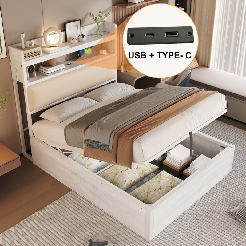 Bed, European Single (90 x 200 cm), White
